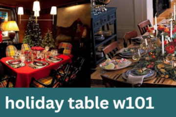 holiday table w101