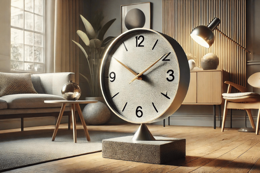 tischling stone weighted clock